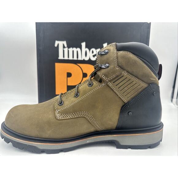 Men's Timberland PRO Ballast 6-Inch Soft Toe Work Boots Turkish Coffee Size 13.0 - Picture 3 of 5
